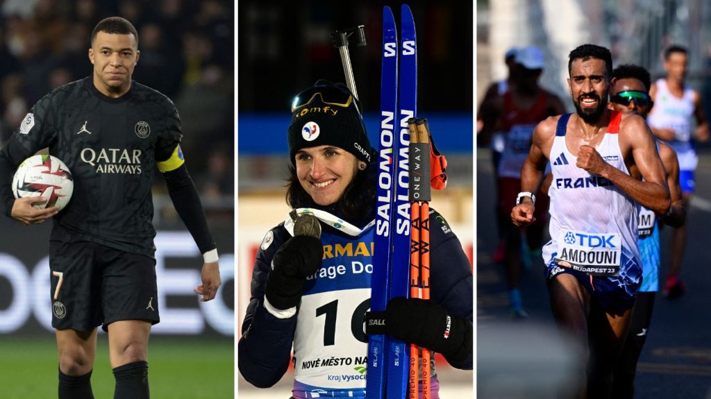 Des biathlètes insatiables, Kylian Mbappé décisif, des marathoniens en grande forme... Le récap sport du week-end
De la victoire écrasante du relais féminin aux Mondiaux de biathlon à la médaille de bronze du nageur David Aubry, en passant par la soirée contrastée de Kylian Mbappé lors de Nantes-PSG, retour sur l'actualité sportive du week-end.