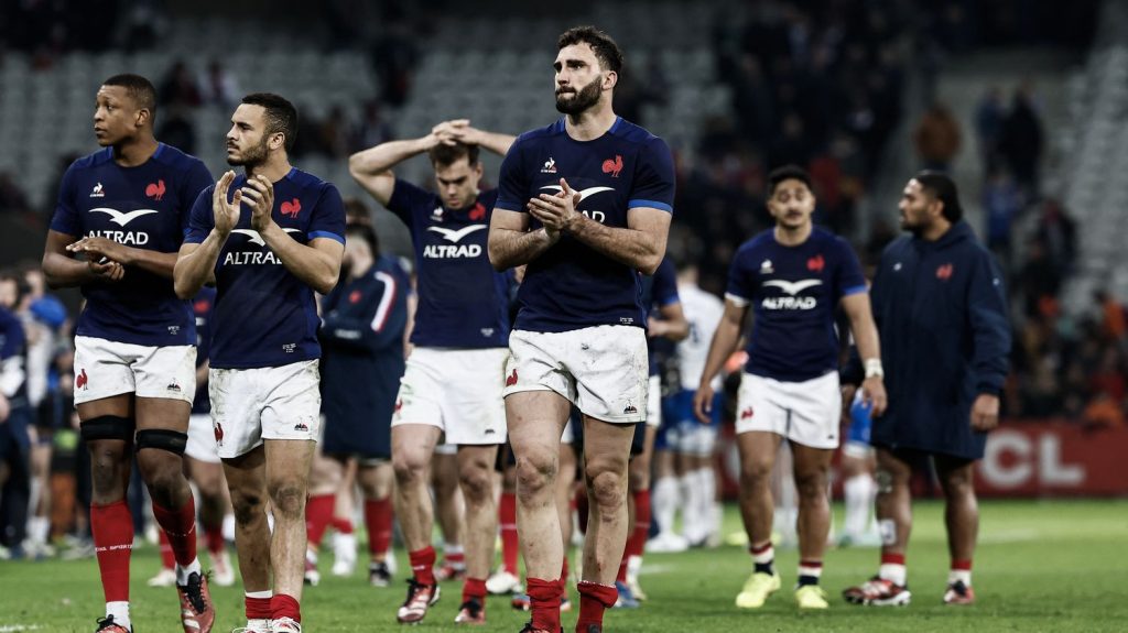 Six nations 2024 : retrouver de l’allant et du jeu, gagner un Crunch à domicile… Que reste-t-il à jouer pour les Bleus ?
Le XV de France lance la dernière partie de son Tournoi des six nations dimanche au pays de Galles, sans avoir le moindre espoir de remporter la compétition.