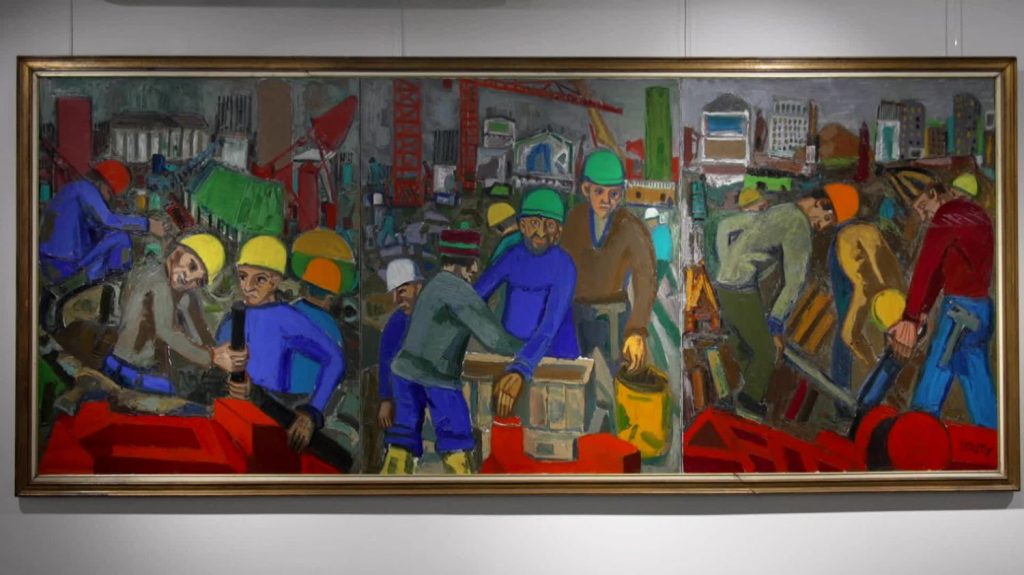 À Lyon, le musée Jean-Couty met à l'honneur les grands formats du peintre humaniste
Certaines toiles n'avaient pas été exposées depuis 1976. Toutes résument les thèmes de prédilection du peintre, notamment les vues, l'architecture, et les nombreux chantiers de la capitale des Gaules.