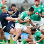 Six nations 2024 : l'Irlande vient difficilement à bout de l'Ecosse et conserve son titre dans le Tournoi
Le XV du Trèfle a peiné pour vaincre les Ecossais (17-13), samedi à Dublin, mais il est la première équipe, depuis l'Angleterre en 2016-2017, à signer le doublé dans le Tournoi des six nations.