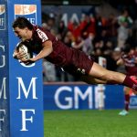 Six nations 2024 : l'ascension supersonique de Nicolas Depoortere, titulaire chez les Bleus un an après ses débuts en pro
Le trois-quarts centre de l'Union Bordeaux-Bègles (21 ans) fait partie des quatre nouveaux titulaires lancés par le staff au pays de Galles dimanche.