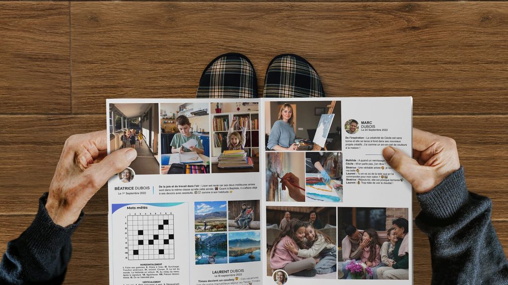 "Petit Potin" : un journal qui réunit toute la famille
Grands-parents, parents, petits-enfants, tout le monde participe et partage des instants de vie à travers l’application Petit Potin, le journal de la famille.