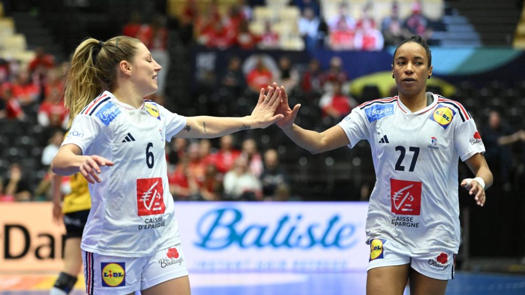 Handball : les Bleues corrigent la Slovénie en qualifications pour l'Euro 2024
L'équipe de France, fraîchement auréolée de son titre mondial, a sèchement battu la Slovénie pour sa première rencontre en 2024.