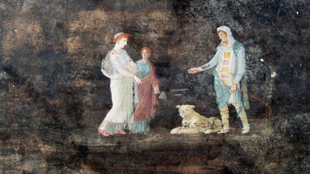 À Pompéi, d'immenses fresques inspirées de la guerre de Troie viennent d'être découvertes dans un parfait état de conservation
Cet ensemble magnifique de 15 mètres de long présente des décorations raffinées de récits mythologiques et témoigne du mode de vie luxueux régnant dans la cité antique ensevelie.