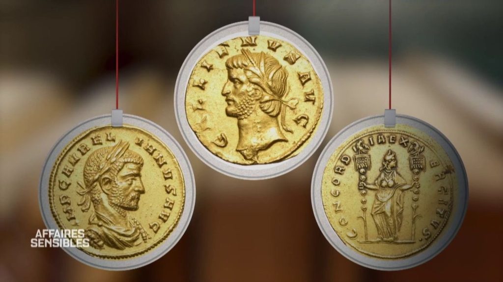 Vidéo
"Affaires sensibles". Trésor de Lava : mystère antique et remous judiciaires
C'est une extraordinaire découverte archéologique&nbsp: des pièces d'or datant du IIIe&nbspsiècle, trouvées en 1985 au fond d'une crique de l'île de Beauté. Quelle est leur origine&nbsp? Le mystérieux trésor de Lava passionne toujours les historiens. Quant à ses découvreurs, ils n'ont pas manqué d'imagination pour éviter de restituer leur trouvaille à l'Etat. Dans "Affaires sensibles", ils racontent une partie de leurs "embrouilles".