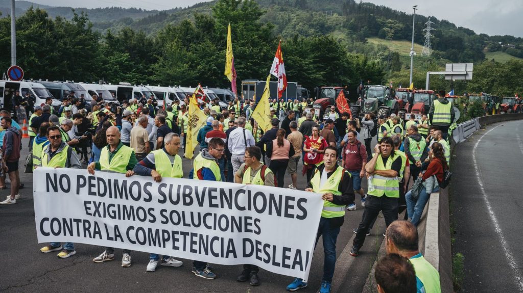 "Si jamais ça ne bouge pas, on promet de revenir en force" : les agriculteurs mettent la pression aux candidats aux élections européennes
Les agriculteurs réclament notamment des normes environnementales communes à tous les pays européens.