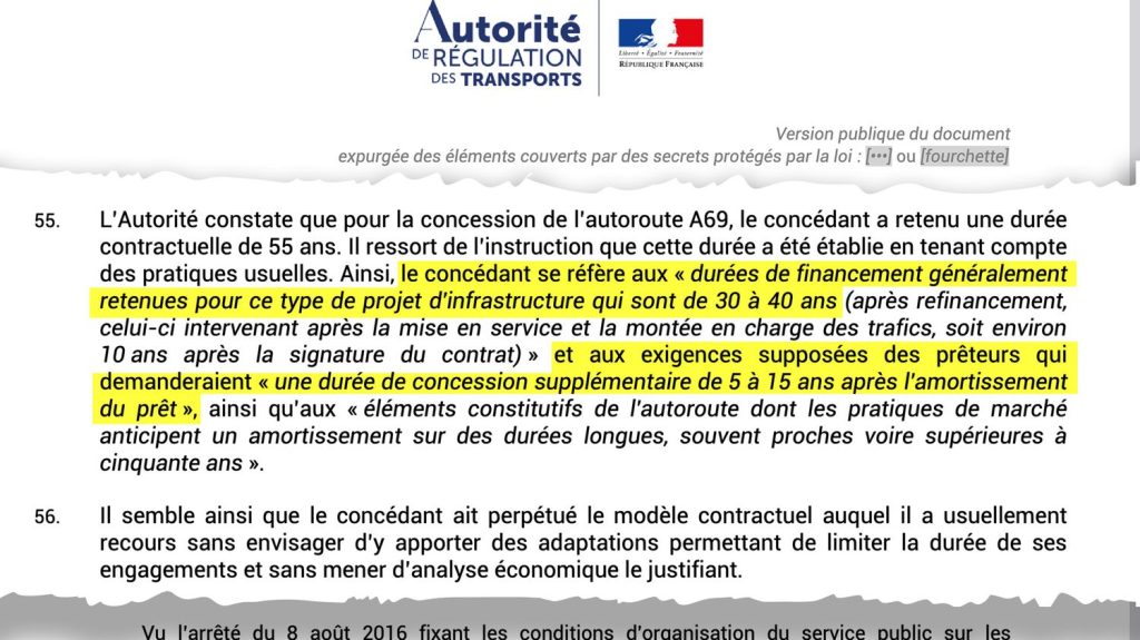Autoroute A69 : trois associations saisissent le Conseil d'État pour faire annuler le contrat de concession
Elles estiment que la durée du contrat est illégale et demandent son annulation. Ce projet, vieux de 20 ans, est également décrié par ses opposants pour ses conséquences écologiques et sociales.
