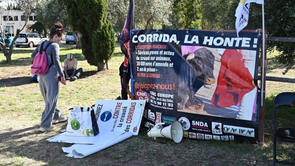 Manifestation anti-corrida : ce "n'est pas une question de goût, c'est une question d'éthique", explique la présidente de l’association Colbac
Comme à Dax (Landes), jeudi dernier, des militants anti-corrida manifestent à 15 heures samedi à l'occasion de la feria de Béziers (Hérault) pour réclamer son interdiction partout en France.