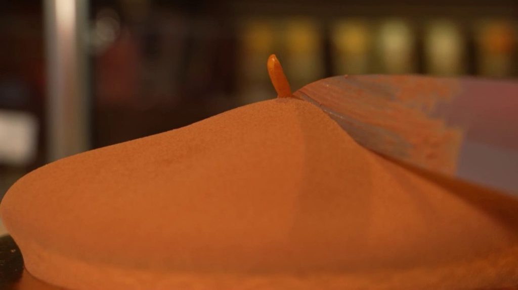Gastronomie : le béret basque, une pâtisserie gourmande et chocolatée
Le béret basque, en plus de se porter sur la tête, peut aussi se déguster. Il s'agit d'une pâtisserie basque, composée de mousse au chocolat et de génoise au chocolat.