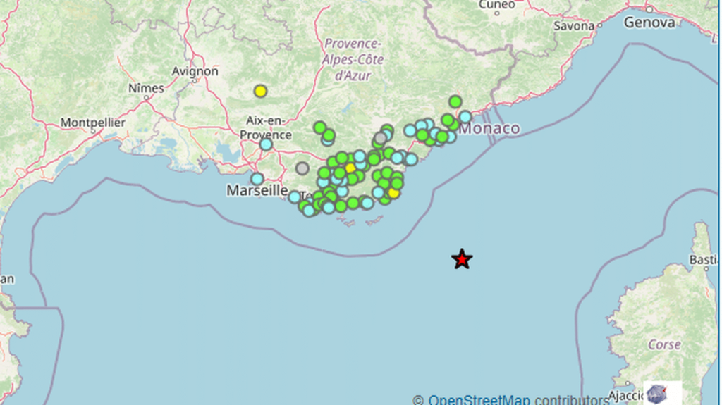 Un séisme de magnitude 4,3 ressenti sur la Côte d'Azur
Si la secousse a surpris de nombreux habitants, aucun dégât matériel ou humain n'a été recensé pour le moment.