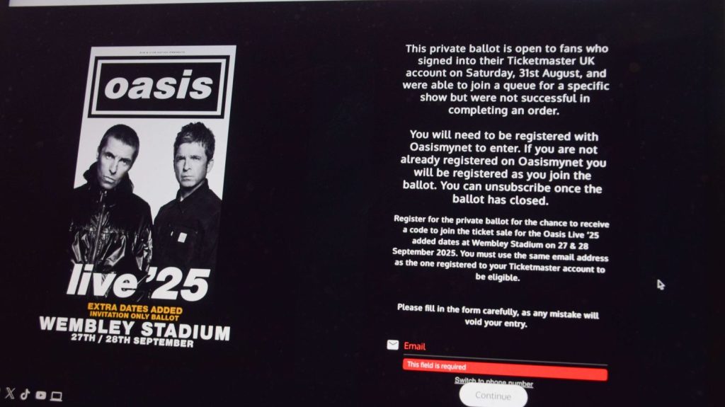 Des billets pour les concerts d'Oasis achetés sur des sites de revente non officiels vont être annulés
Les frères Liam et Noel Gallagher ont annoncé fin août reformer leur groupe mythique pour une tournée, quinze ans après leur séparation fracassante.