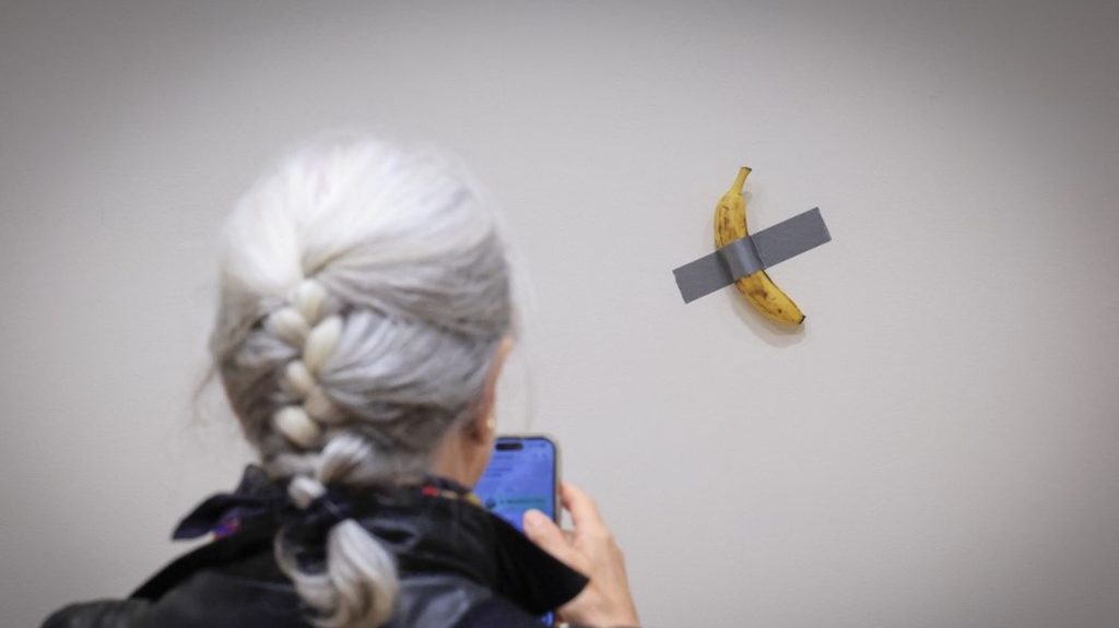 Propulsée au rang d'œuvre d'art ou sujet de phobie, la banane ne laisse personne indifférent
Alors qu'une banane fraîche collée au mur a été achetée pour plusieurs millions de dollars lors d'une vente aux enchères à New York, certaines personnes développent, elles, une véritable "bananophobie" à la vue de ce fruit.