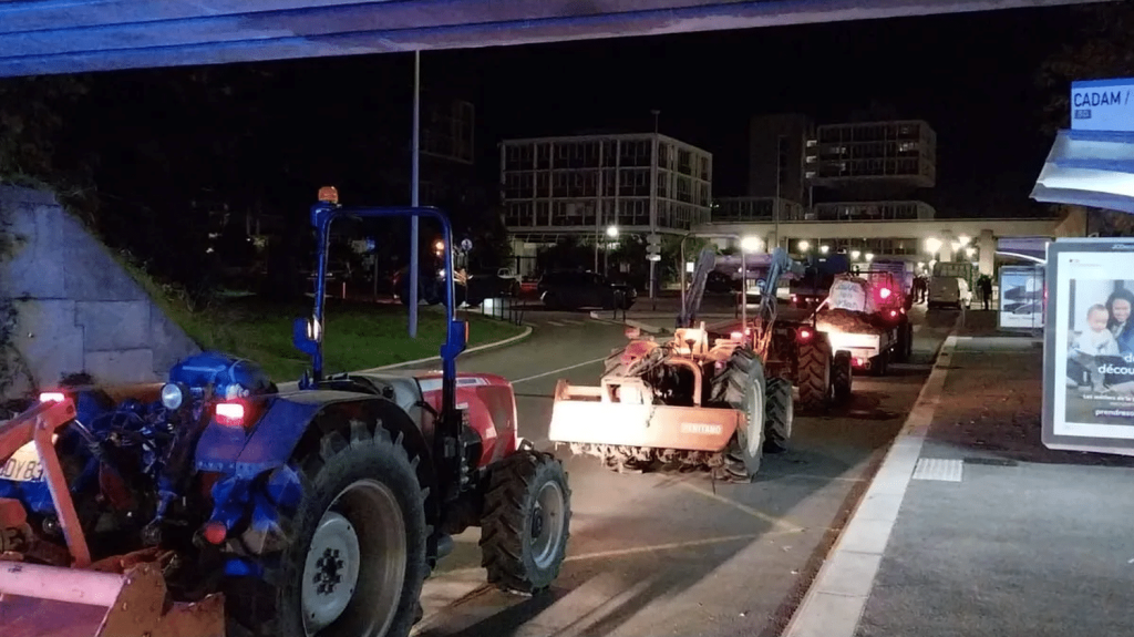 Alpes-Maritimes : mobilisation surprise d’une centaine d’agriculteurs à Nice
Une centaine d'agriculteurs se sont retrouvés à Nice ce jeudi matin pour manifester, entre autres, contre l'accord de libre-échange avec le Mercosur, rapporte France Bleu Azur.