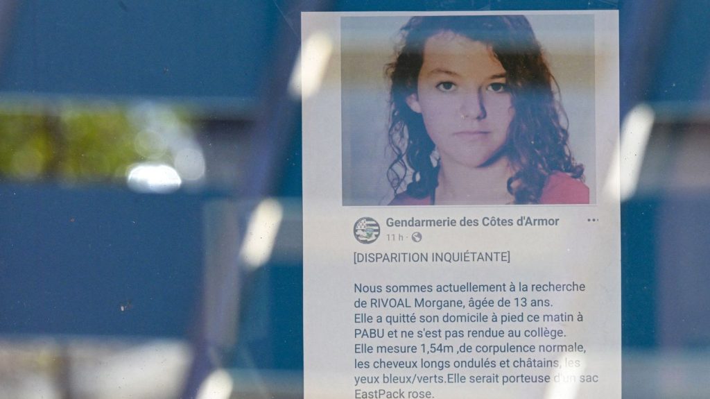 Cinquante gendarmes mobilisés dimanche pour retrouver l'adolescente disparue dans les Côtes-d'Armor
Morgane, 13 ans, est portée disparue depuis lundi. Elle n'est jamais montée dans le bus scolaire.