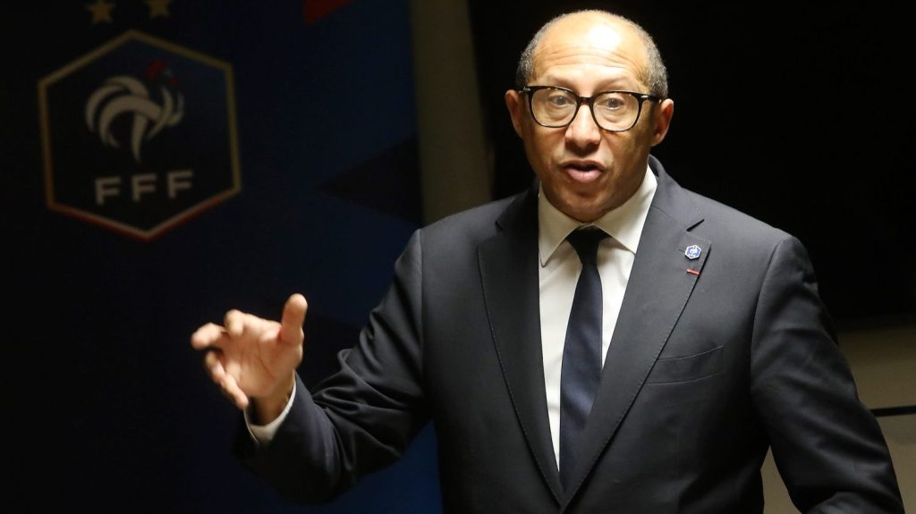 Football : Philippe Diallo, réélu, souligne avoir "une légitimité qu'aucun président de la FFF n'avait pu avoir"
Philippe Diallo a été réélu samedi à la tête de la Fédération française de football, avec 55,34% des voix.
