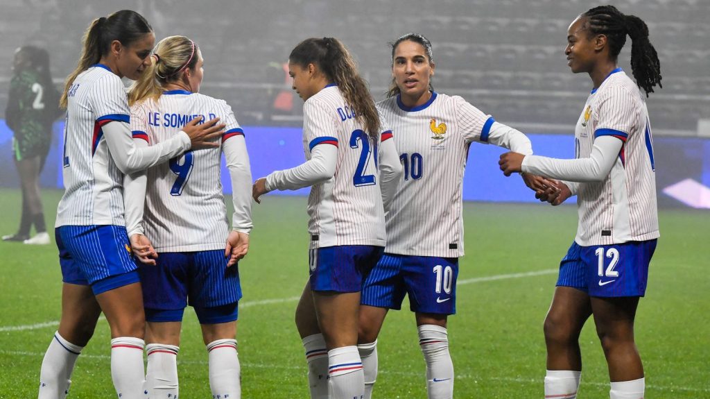 Football : les Bleues s'imposent sans trembler face au Nigeria
Les joueuses de Laurent Bonadeï se sont imposées, samedi, en match amical à Angers (2-1).