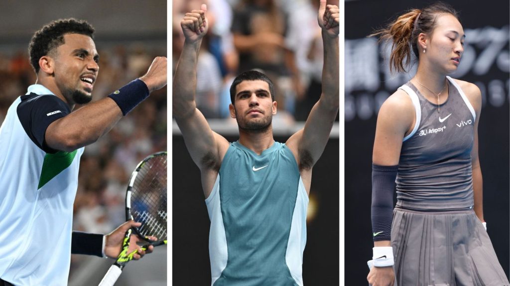 Open d'Australie 2025 : Arthur Fils et Ugo Humbert au 3e tour, la finaliste Qinwen Zheng sortie, Carlos Alcaraz rapide... Ce qu'il faut retenir de la 4e journée
La pluie a perturbé une partie de la journée de mercredi, théâtre du début du deuxième tour de l'Open d'Australie avec six Français engagés sur les courts.